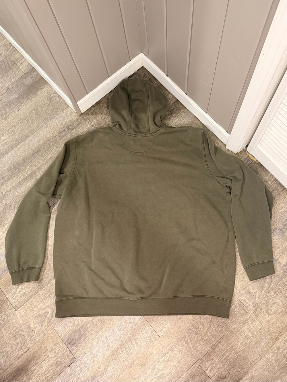 Carhartt Olive Green Men’s Hooded Pullover Sweatshirt - Picture 5 of 8
